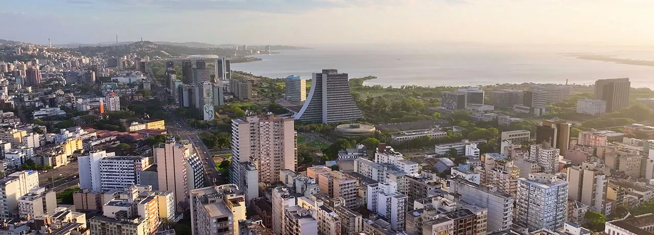 paisagem de Porto Alegre. 
