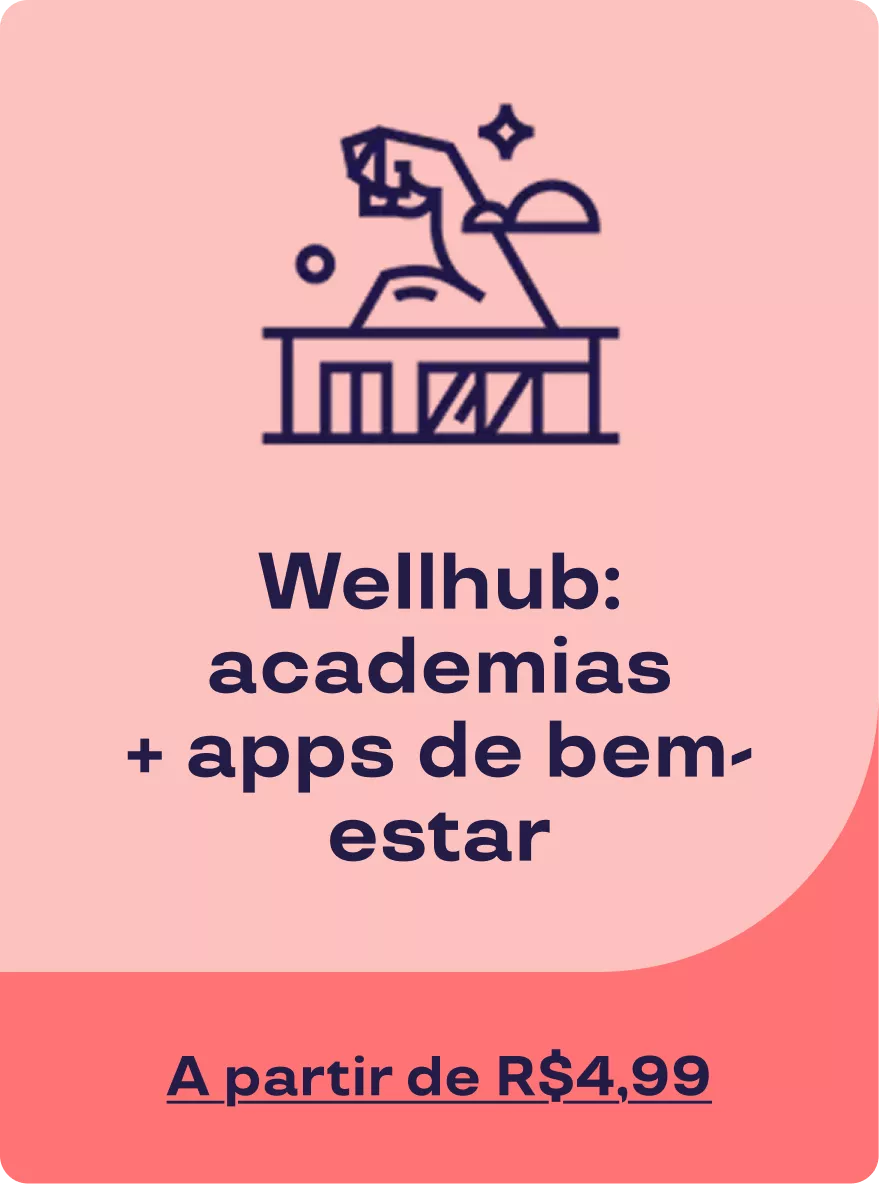 Card Wellhub com acesso a academias e aplicativos de bem-estar para incentivar saúde física e qualidade de vida dos colaboradores