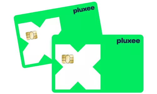 imagem mostra cartões Pluxee 