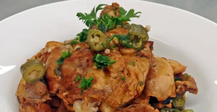 receita frango com quiabo