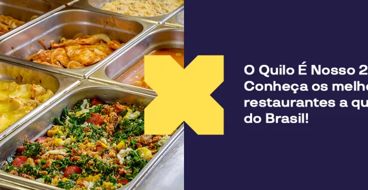 Buffet de restaurante por quilo, muito popular no Brasil
