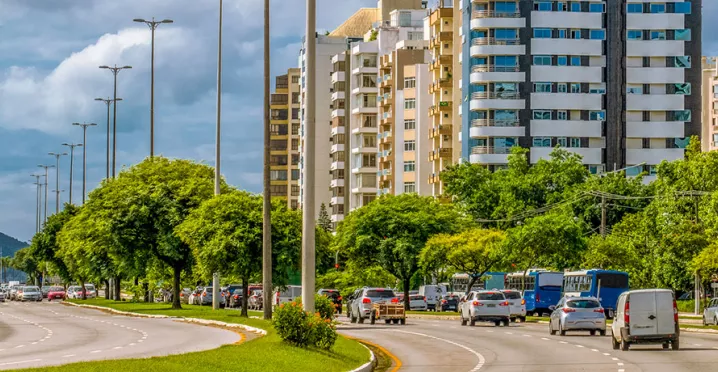 paisagem de Florianópolis.