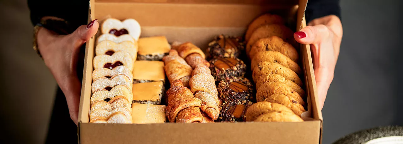 Padaria delivery com serviço de entrega de produtos frescos e embalados.