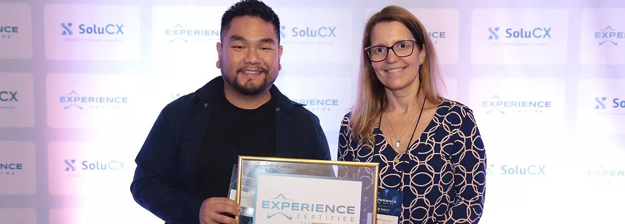 Ganhamos o Troféu Experience Awards e a Certificação Experience com base na opinião de quem importa: nossos clientes