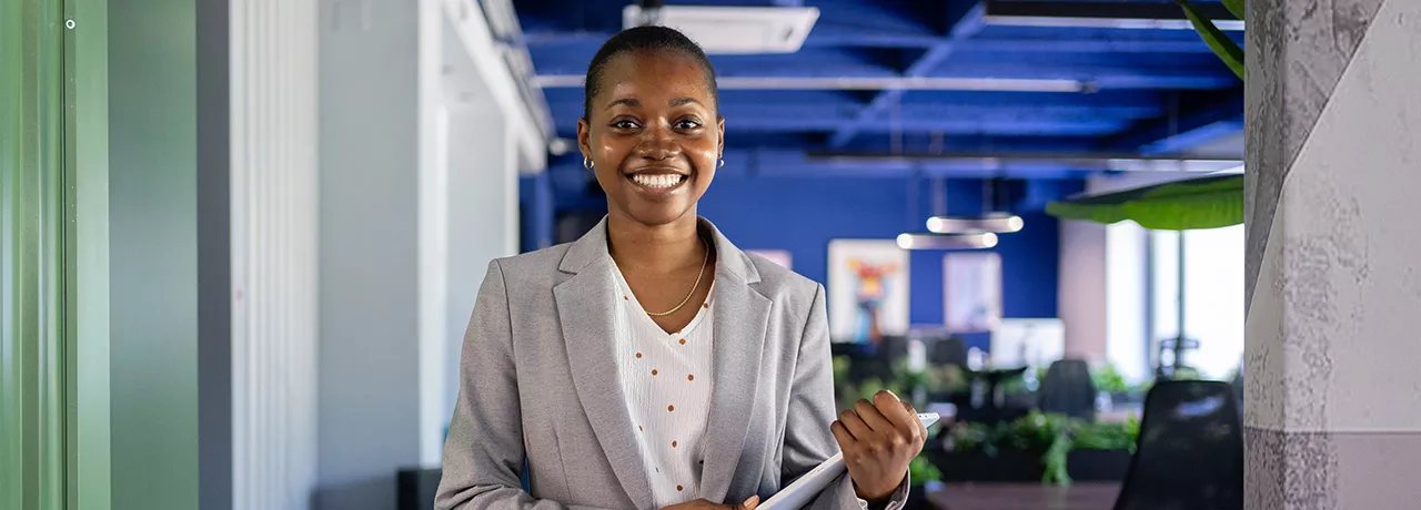 Profissional está satisfeita com seu trabalho: ela pode escolher sua trajetória em uma carreira em Y