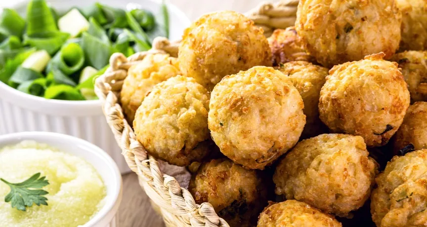 receita bolinho de arroz com talos e cascas