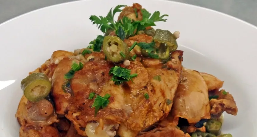 receita frango com quiabo