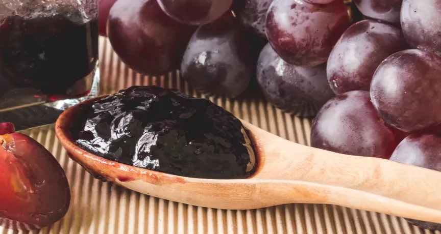 receita geleia de uva