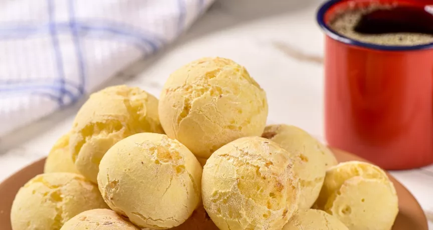 receita pão de beijo pão de queijo vegano