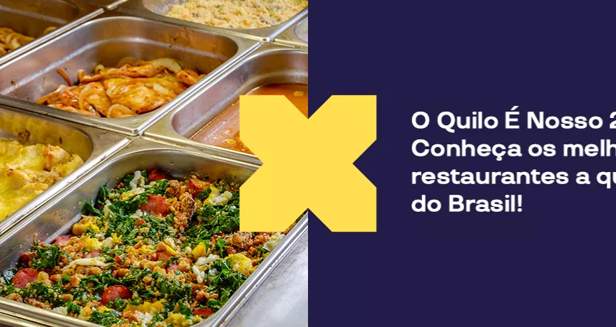 Buffet de restaurante por quilo, muito popular no Brasil