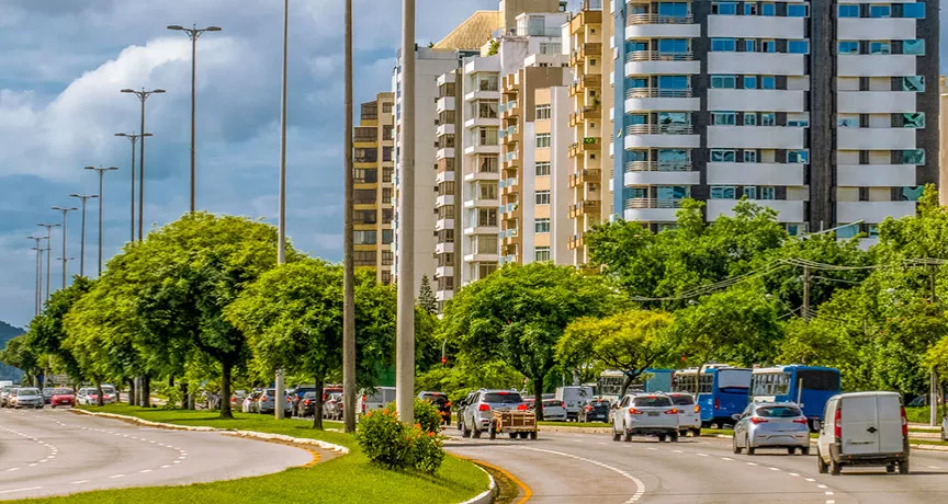 paisagem de Florianópolis.