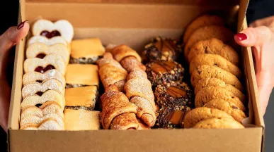 Padaria delivery com serviço de entrega de produtos frescos e embalados.