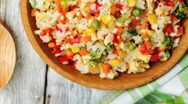 receita arroz a grega sustentável