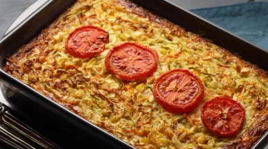 receita arroz de forno com legumes e queijo
