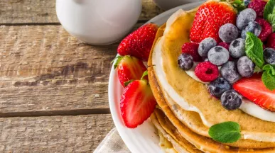 receita panqueca vegana