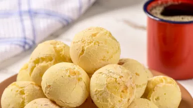 receita pão de beijo pão de queijo vegano