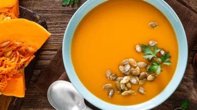 receita sopa de abóbora com beldroega