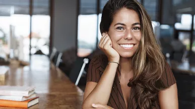 Colaboradora faz uma pausa durante suas atividades. Foto: lookstudio