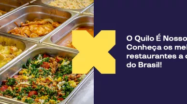 Buffet de restaurante por quilo, muito popular no Brasil