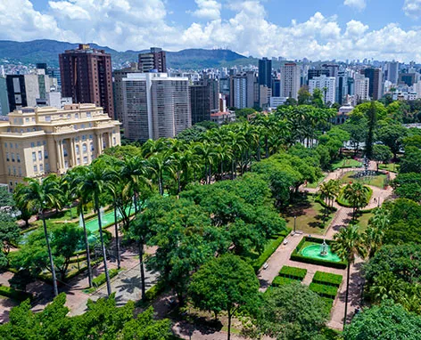 Foto da Praça da Liberdade em Belo Horizonte