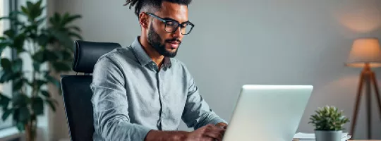 Profissional do RH durante o expediente