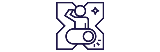 Ícone mostra uma cesta de alimentos frescos numa balança de supermercado