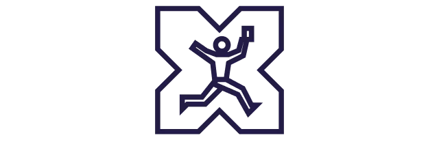 Ícone de uma pessoa feliz com seu cartão de benefício Pluxee