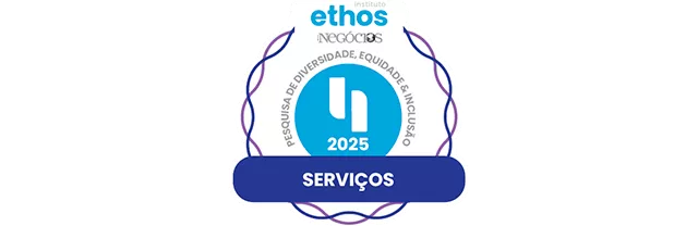 Logo do Selo Ethos de 2025 - Diversidade, Equidade e Inclusão