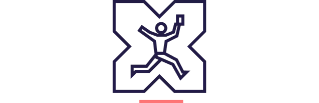 A ilustração mostra uma pessoa com o X da Pluxee ao fundo